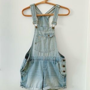Vintage//l.e.i Light Wash Jean Overalls
